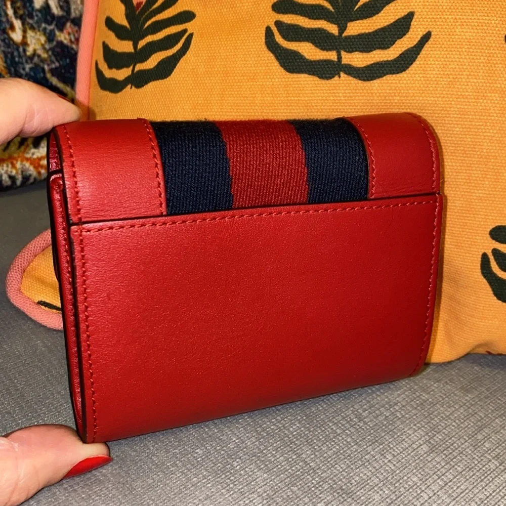 GUCCI Sylvie Leather Wallet - Picture 11 of 13